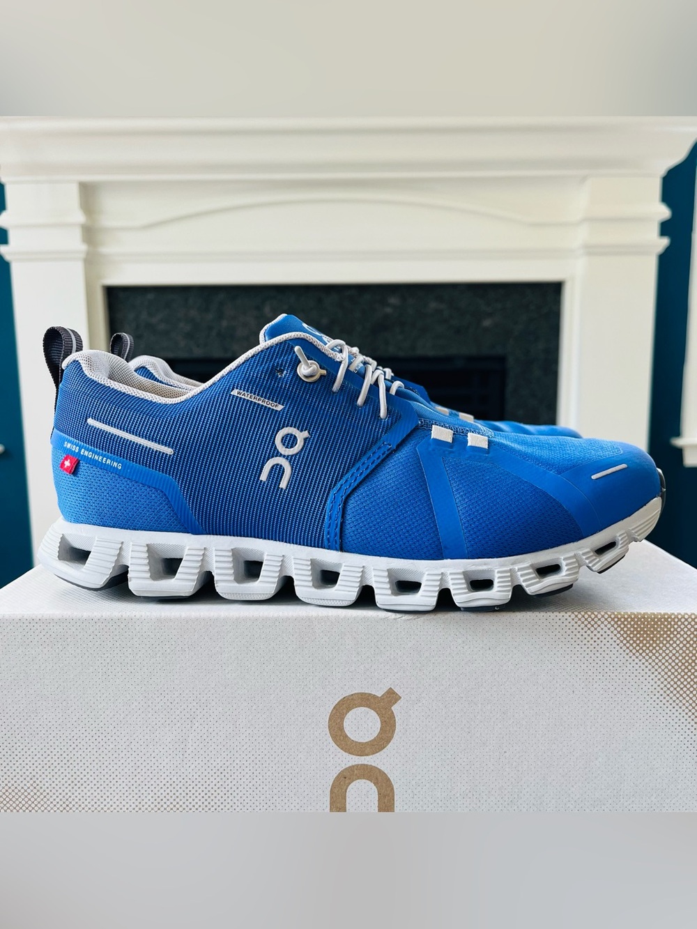 On Cloud 5 Waterproof Women’s Running Sneakers Low Top Cobalt/Glacier 59.98344